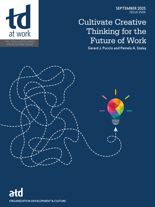 Cover image for Cultivate Creative Thinking for the Future of Work